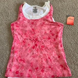 Danskin pink double tank